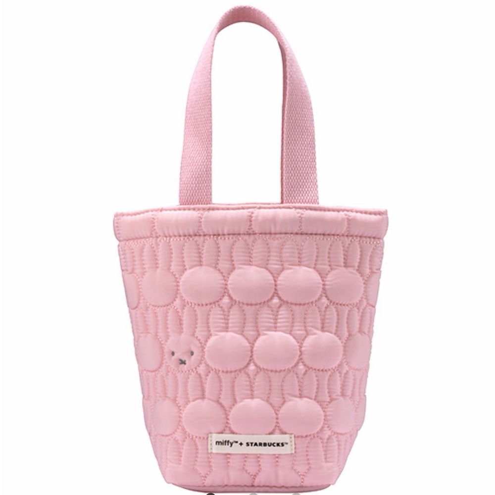 Starbucks x Miffy Pink Quilted Tote Bag